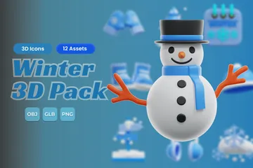 Invierno Paquete de Icon 3D