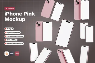 Iphone Pink 3D Icon Pack