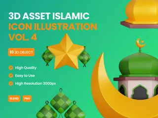 Islamic 3D Icon Pack