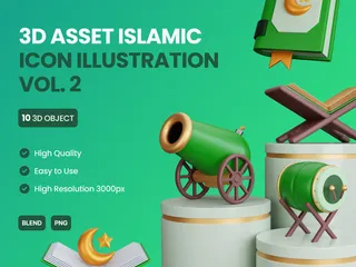 Islamic 3D Icon Pack