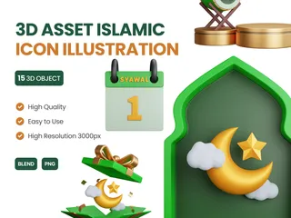 Islamic 3D Icon Pack