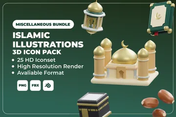 ISLAMIC 3D Icon Pack