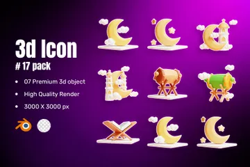 이슬람의 3D Icon 팩