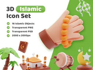 Islamic 3D Illustration Pack