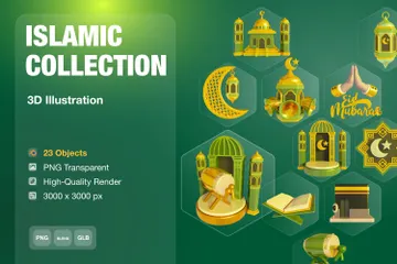 Islamic Collection V1 3D Icon Pack