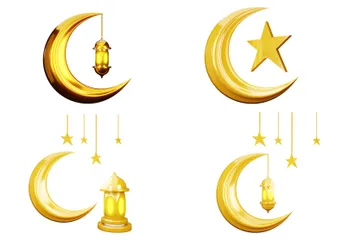 Islamic Decoration 3D Illustration Pack