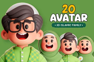 Islamic Family 3D Icon Pack
