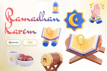 イスラムのラマダン 3D Iconパック