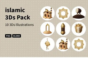Islámico Paquete de Icon 3D