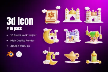 Islâmico Pacote de Icon 3D