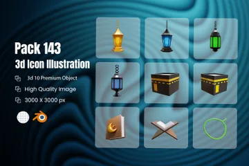 Islámico Paquete de Icon 3D