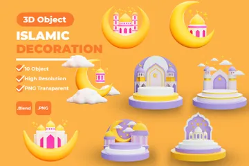 Ramadã Islâmico Pacote de Icon 3D