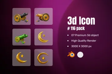 Islamique Pack 3D Icon