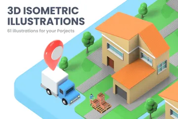Isometric 3D Illustration Pack