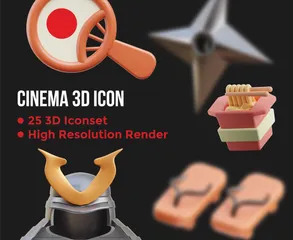 Japanese Culture 3D Icon Pack