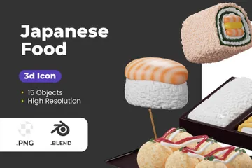 Japanese Food 3D Icon Pack