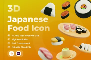 일본 음식 3D Icon 팩