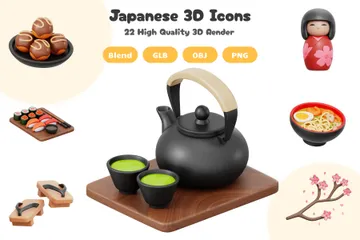 Japanisch 3D Icon Pack