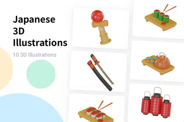 Japanisch 3D Illustration Pack