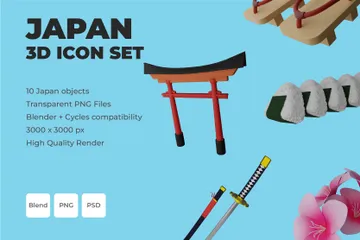 Japon Pack 3D Icon