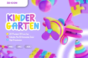 Jardín de infancia Paquete de Icon 3D