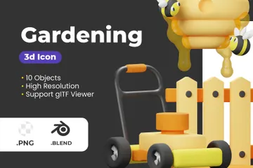 Jardinage Pack 3D Icon