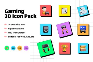 Jeu Pack 3D Icon