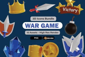 Jeu de guerre Pack 3D Icon