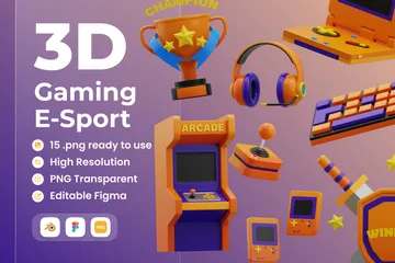 Jeux E-Sport Pack 3D Icon