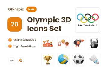 Jeux olympiques Pack 3D Illustration