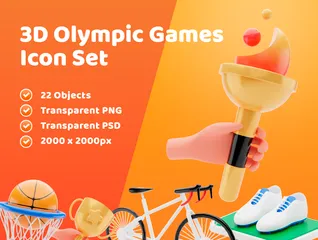 Jeux olympiques Pack 3D Illustration