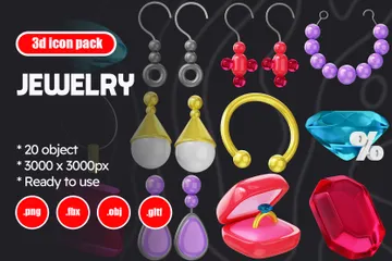 Jewelry 3D Icon Pack