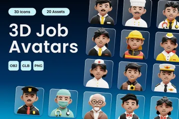 Job Avatars 3D Icon Pack