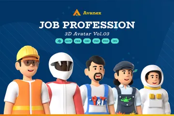 Job Profession Vol.03 3D Icon Pack