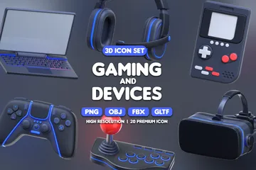 Jogos e dispositivos Pacote de Icon 3D