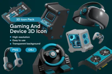 Jogos e dispositivos Pacote de Icon 3D