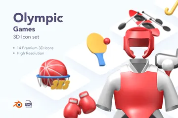Jogos Olímpicos Vol. 1 Pacote de Illustration 3D