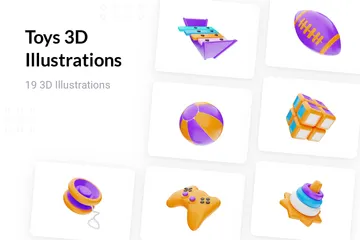 Jouets 3D Icon Pack