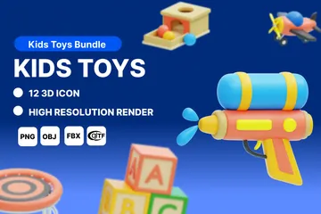 Jouets pour enfants Pack 3D Icon