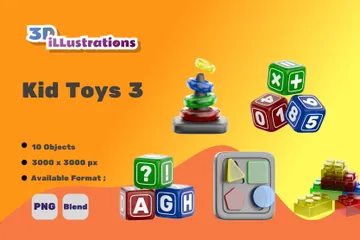 Jouets pour enfants 3 Pack 3D Icon