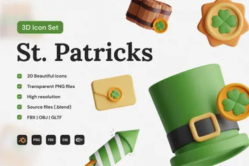 Le jour de la Saint-Patrick Pack 3D Icon