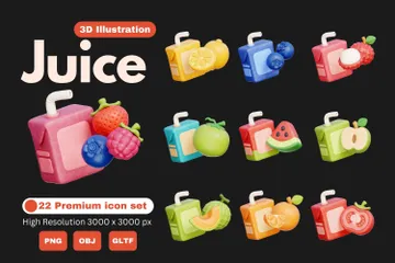 Jugo Paquete de Icon 3D