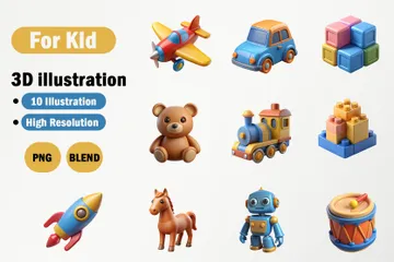 Juguetes de los niños Paquete de Icon 3D