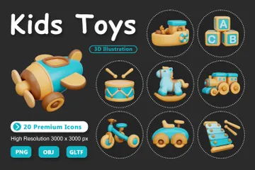 Juguetes de los niños Paquete de Icon 3D