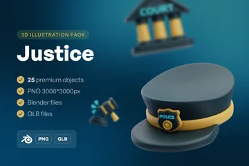 Justice 3D Icon Pack