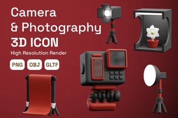 Kamera & Fotografie 3D Icon Pack