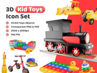 Kid Toy 3D Illustration Pack
