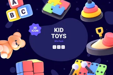 Kid Toys 3D Icon Pack
