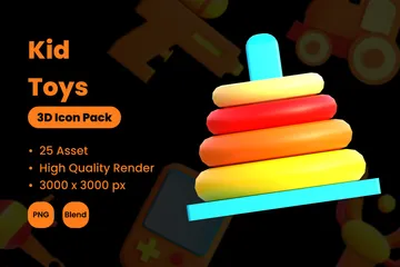 Kid Toys 3D Icon Pack