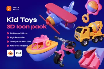 Kid Toys 3D Icon Pack